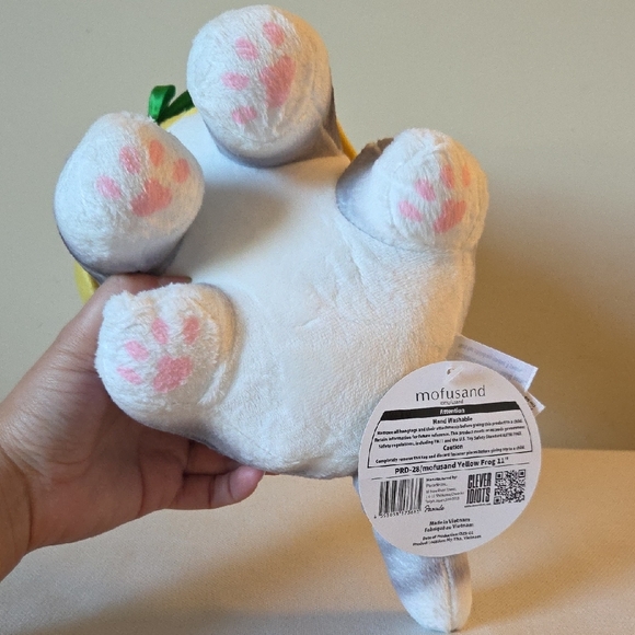 Mofusand Grey Cat With Yellow Frog Hoodie Round 1 Prize - Picture 7 of 11